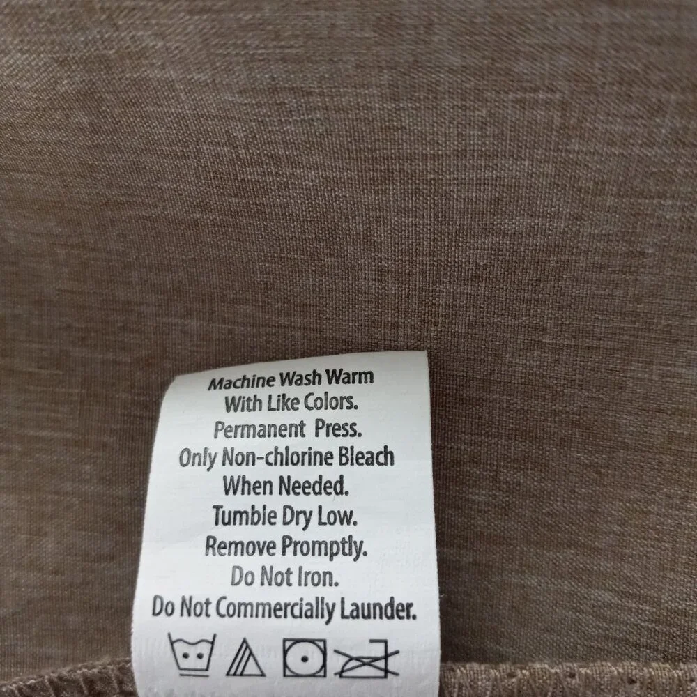 Burnside Men’s Khaki Shorts Sz 34 Lightweight Zip Pockets Casual 10” Inseam